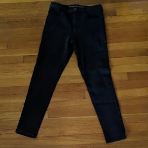 AE Maroon High Rise Jegging 12 Long